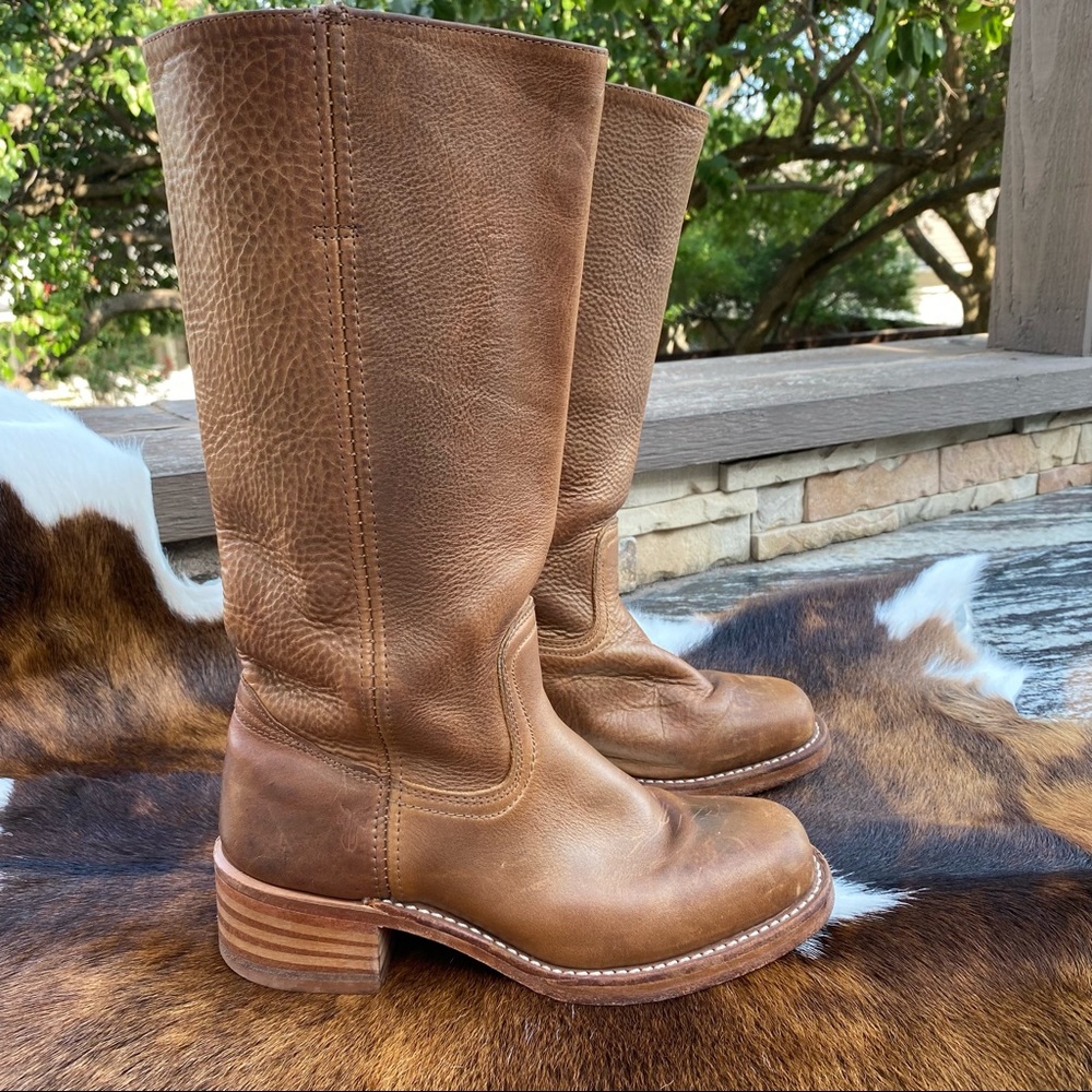 Frye Campus 14L Boot Dark Brown SZ 7.5